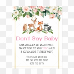 Woodland Baby Shower Printable U2013 Cuddle Palette - Dont Say Baby Woodland Animal Emoji,Diy Emoji Cupcake Toppers
