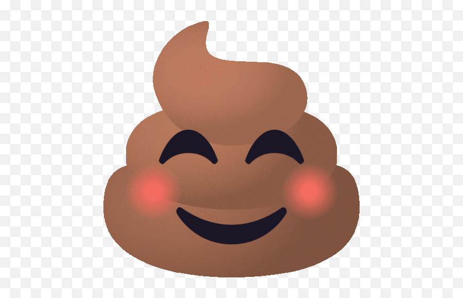 Blushing Pile Of Poo Gif - Blushing Pileofpoo Joypixels Discover U0026 Share Gifs Laughing Pile Of Poo Emoji,Facebook Blush Emoji