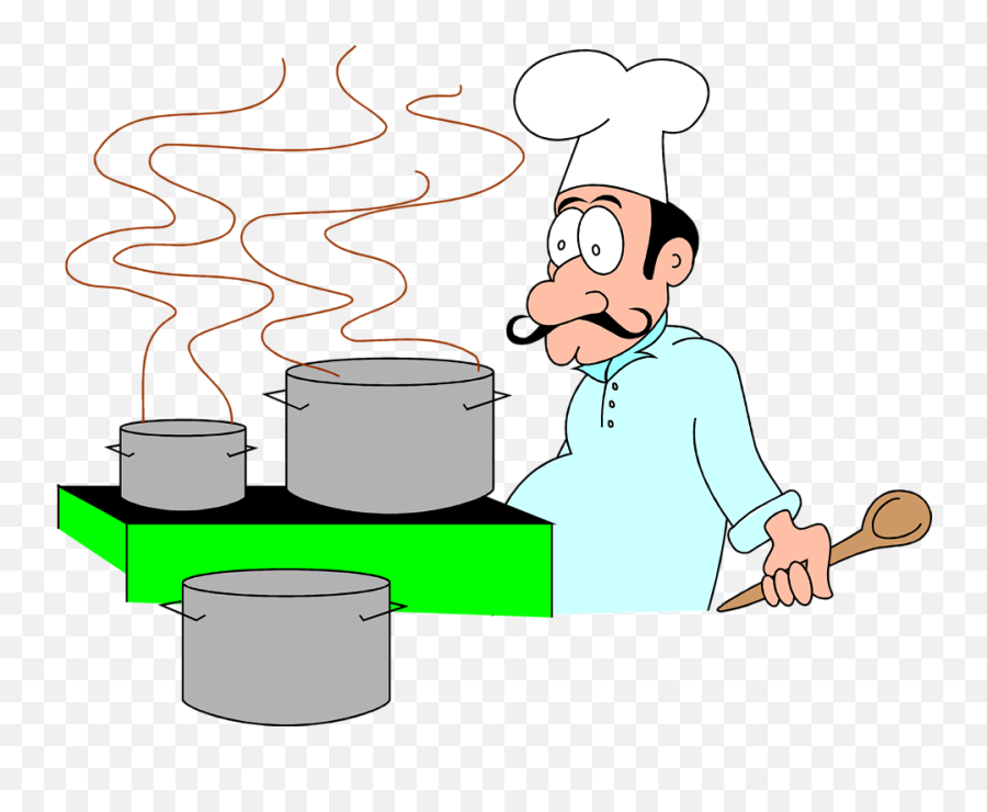 Cook Clipart Restaurant Chef Cook - Cartoon Chef Emoji,Chef Emoji