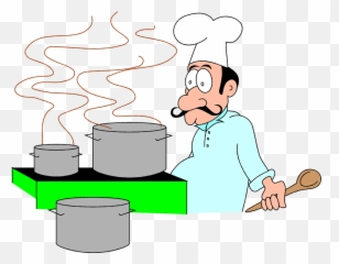 Cook Clipart Restaurant Chef Cook - Cartoon Chef Emoji,Chef Emoji