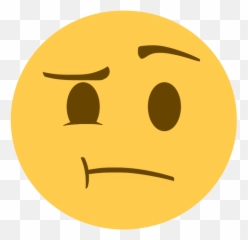 Confused Emojis - Happy,Perplexed Emoji