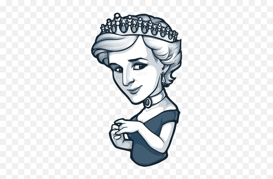 Moar Stickers - Diana De Gales Dibujo Emoji,Princess Emoji