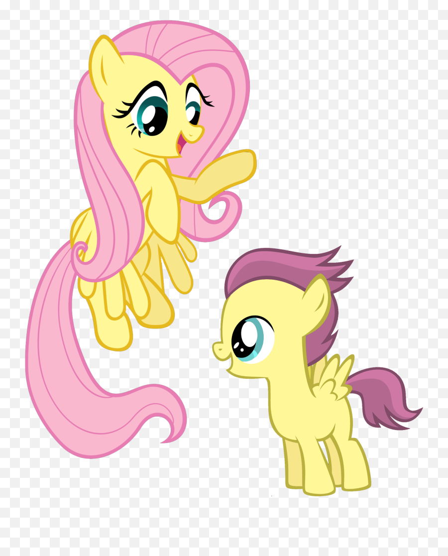 Hypothetical Mane Six Siblings - Fluttershy And Her Son Emoji,Mlp Pun Emoticon