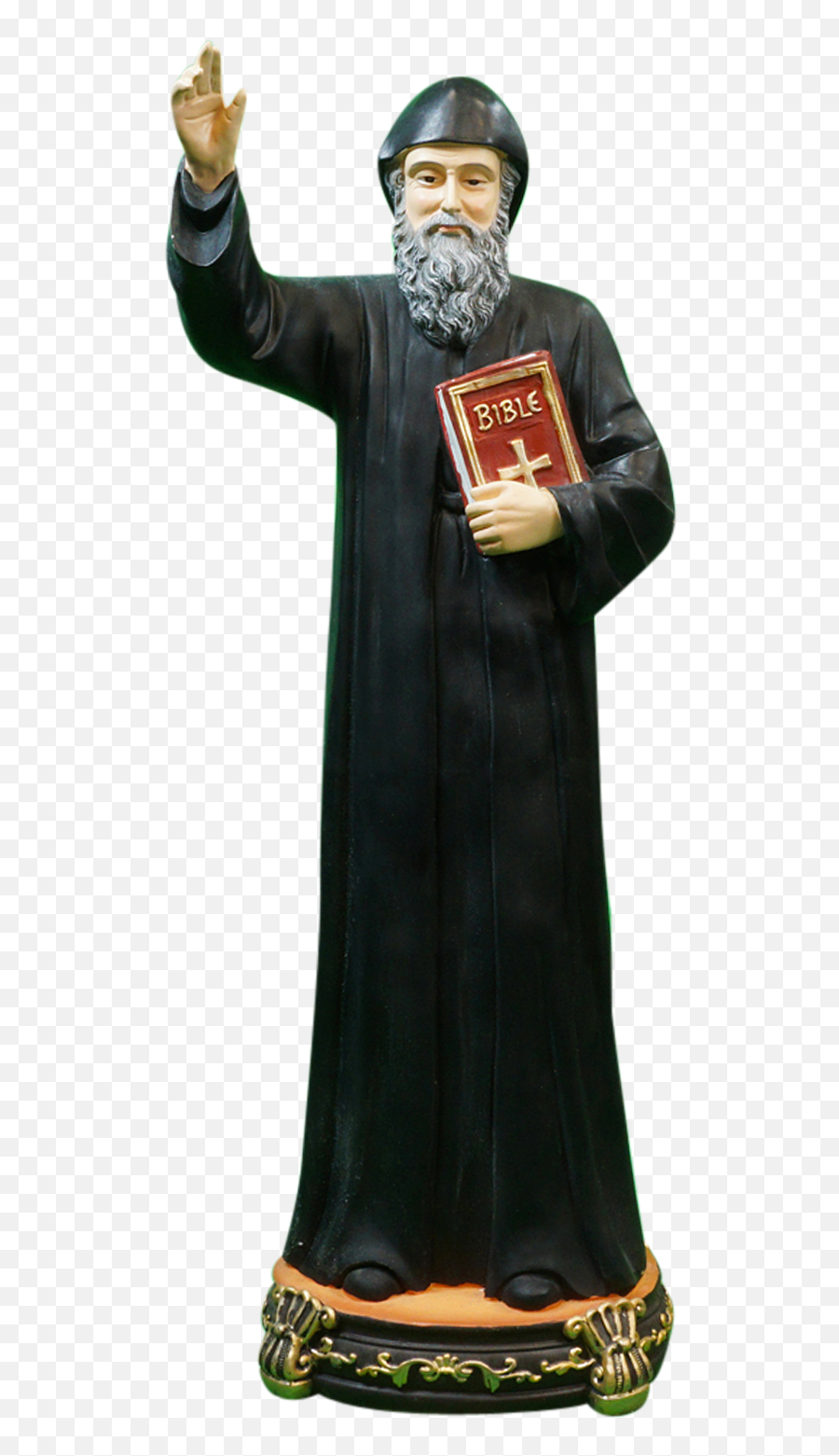 Saint Charbel Statue The Monk Of Lebanon - Magician Emoji,Emotion Monk Statue