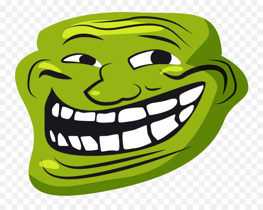 Troll Face Emoji Png - Clipart World Color Troll Face,Laughing Face Emoji Meme
