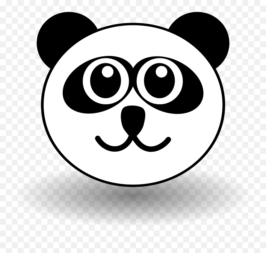 Free Funny Face Clipart Black And White Download Free Clip - Cartoon Panda Face Emoji,Hide Face Emoji