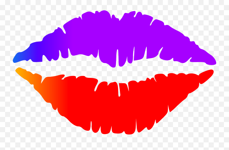 Lips Clipart - Red Lips Watercolor Painting Emoji,Sealed Lips Emoji Png