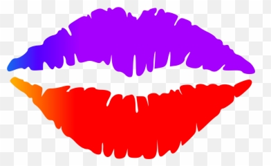Lips Clipart - Red Lips Watercolor Painting Emoji,Sealed Lips Emoji Png