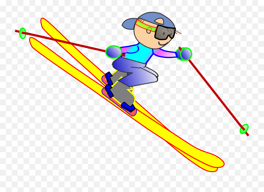 Free Funny Skiing Cliparts Download Free Funny Skiing - Transparent Background Skiing Clip Art Emoji,Ski Jumping Emoji