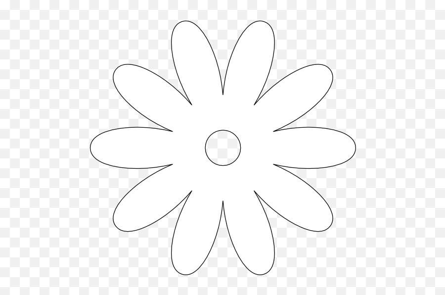White Flower Icon - Icon Emoji,Black And White Flower Emoji