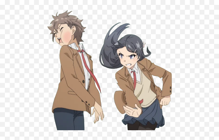 Seishun Buta Yarou Wa Bunny Girl Senpai No Yume Wo Minai - Bunny Girl Senpai Sticker Emoji,Senpai Emoji