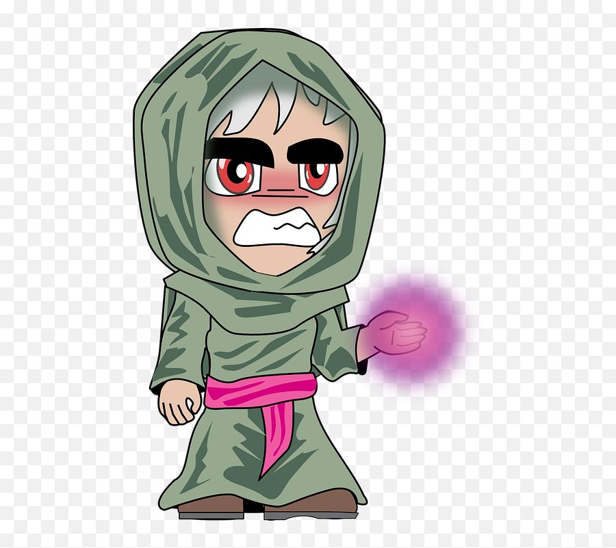 Character Fantasy Manga - Free Vector Graphic On Pixabay Chibi Cartoon Character With Hoodie Emoji,Manga Emotions Transparent