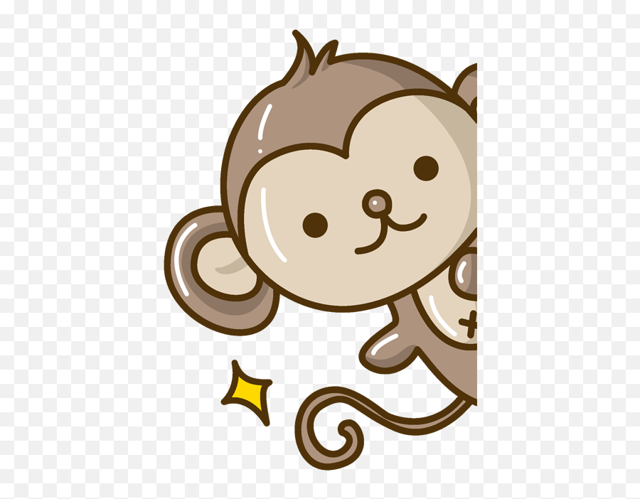 Moe Cartoon Cuteness Illustration - Cute Monkey Png Download Cute Monkey Drawing Emoji,Aflame With Emotion By Moe
