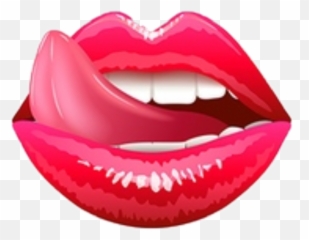 Lick Lips Sweet Pretty Red Love Sticker By Javier - Tongue Lick Lips Emoji,Anime Licking Emojis