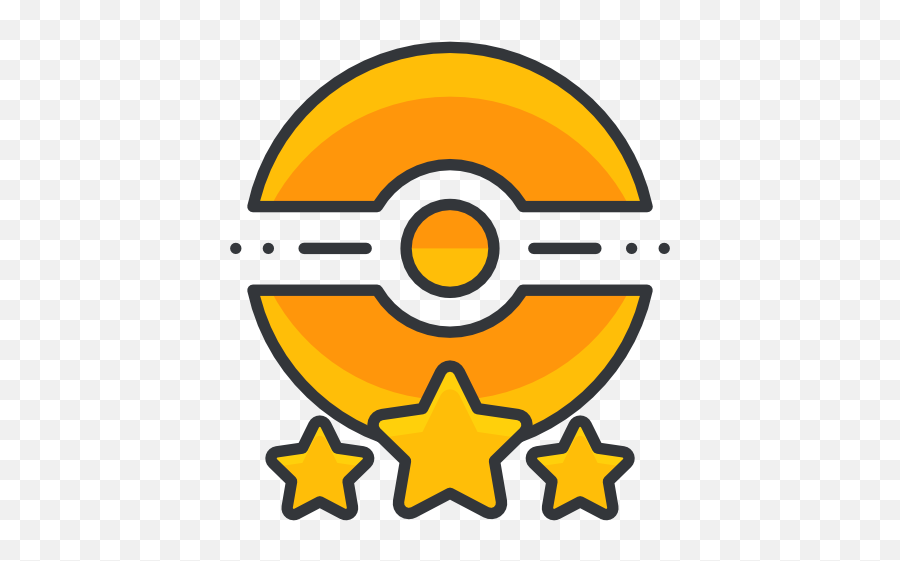 Poke Trainer Three Star Pokemon Go Game Free Icon Of - Insignia Pokemon Png Emoji,Poking Emoticon