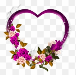 Flowers Heart - Flower Wedding Heart Png Emoji,Emoji Border Paper Templte