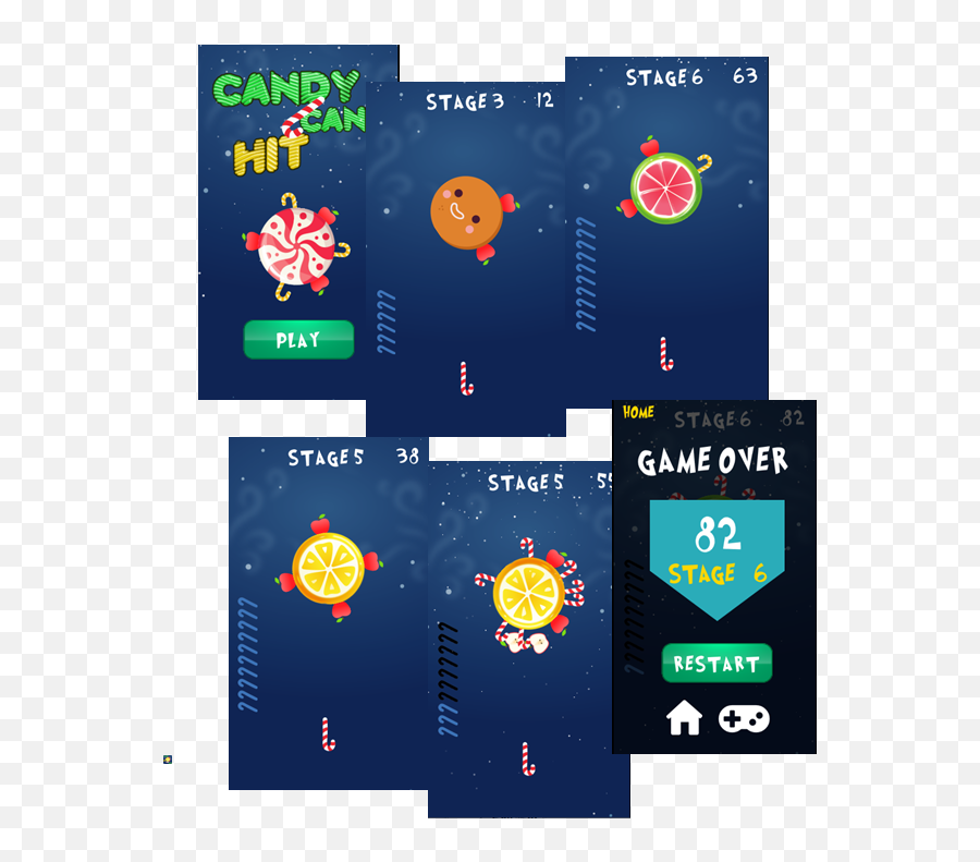 Candy Cane Hit - Html5 Game By Newnessgames Codecanyon Emoji,Candy Emoji On Different Platforms