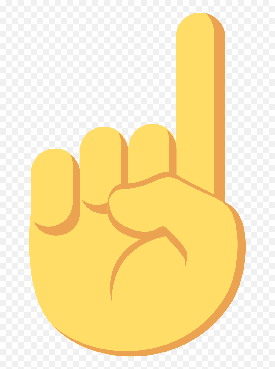 Thumb Up Emoji - Finger Number 1 Emoji,Thumb Up Emoji