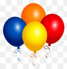 Birthday Clips Clipart Images Make - Balloon Blue Yellow Orange Red Emoji,Diy Emoji Balloons