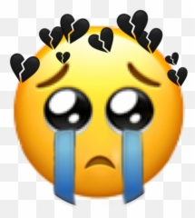 Sedih Sticker - Emoji Sad Girl Iphone,Emoji Sedih