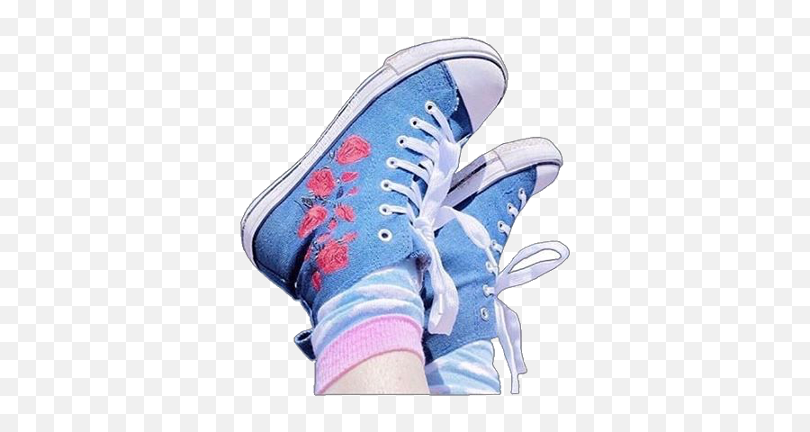 Aesthetic Converse Shoes Sticker By Sharon Valladares - Shoes In The Sky Emoji,Emoji Converse Shoes