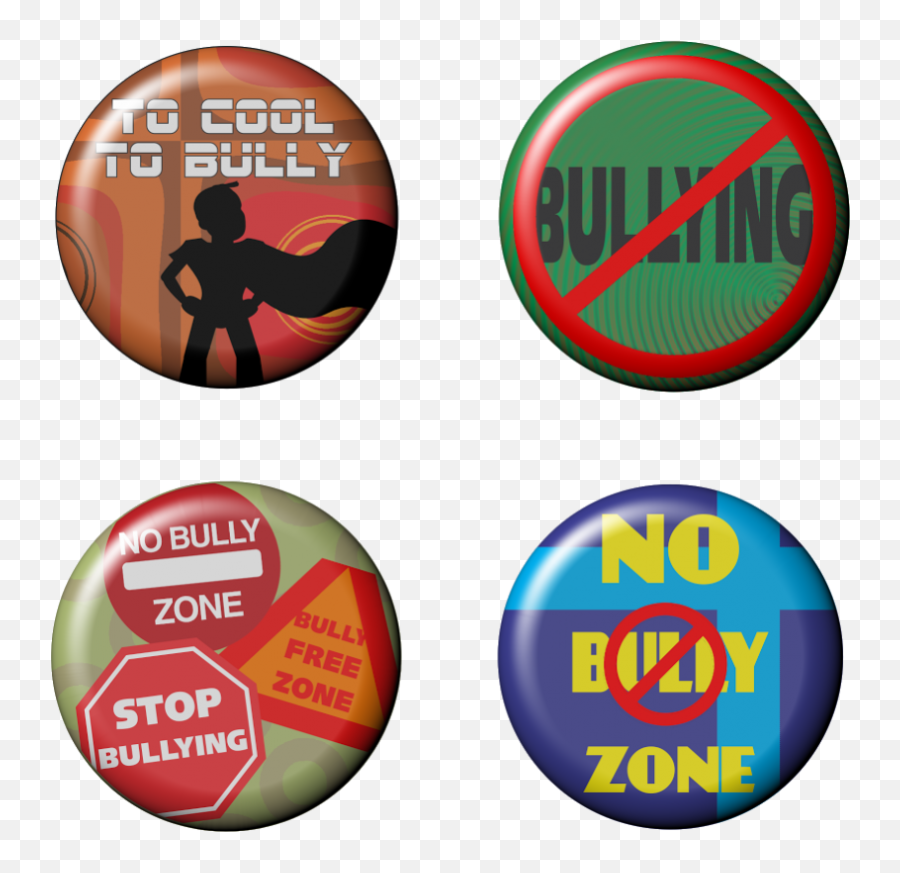 No Bullying Buttons Max L - Language Emoji,No Bully Emoji