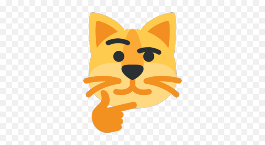 Cat Emoji - Cat Thinking Png Emoji,Thinking Emoji Png