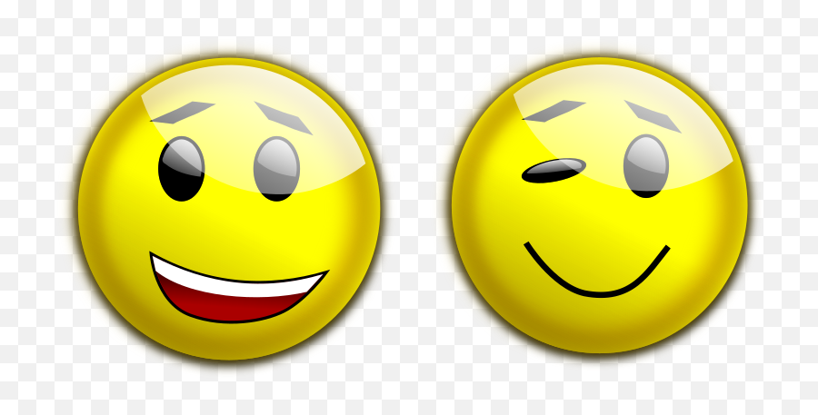 Emoticonsmileyyellow Png Clipart - Royalty Free Svg Png Happy And Sad Smile Clipart Emoji,Winking Emoticon