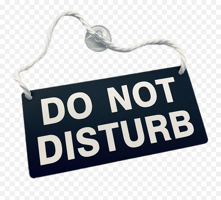 Do Not Disturb Hanging Sign Transparent - Do Not Disturb Sign Png Emoji,Dnd Emojis Png