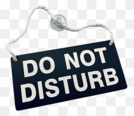 Do Not Disturb Hanging Sign Transparent - Do Not Disturb Sign Png Emoji,Dnd Emojis Png