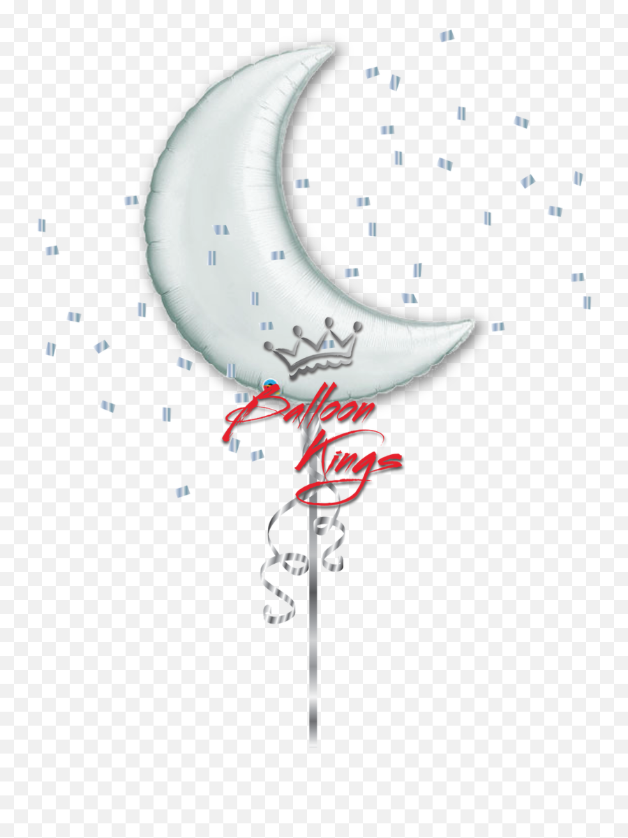 Silver Moon - Transparent Mothers Day Balloons Emoji,New Moon With Face Emoji Products
