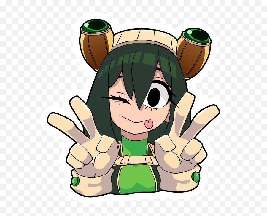 My Hero Academia Tsuyu Asui Sticker My Hero Academia Tsuyu - Tsuyu Asui Sticker Emoji,Hero With Emotion Power