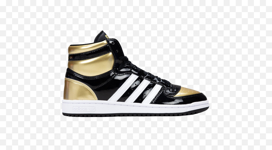 Adidas Top Ten Black Gold Patent - Adidas Top Ten Hi Black And Gold Emoji,Top 10 Favorite Emojis