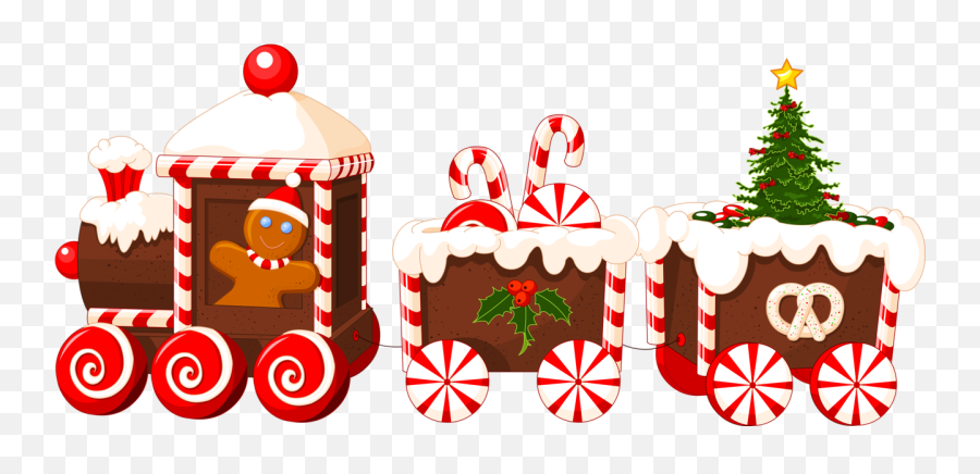 Download Network Claus Train Santa Graphics Christmas - Gingerbread Man Train Clipart Emoji,Crying Santa Claus Emoticon