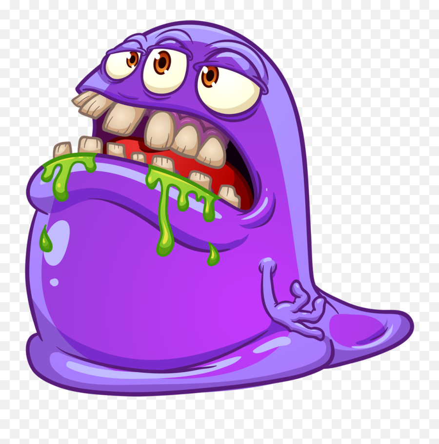 Emoticones Emoji - Scary Monster Cartoon Png,Fondo De Emojis Para Hacer Gafetes