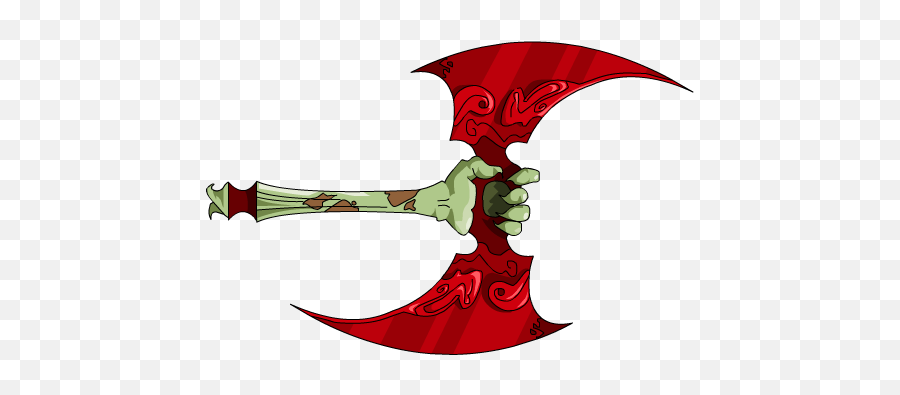 Baleful Battleaxe - Fictional Character Emoji,Melee Axe Emoticon