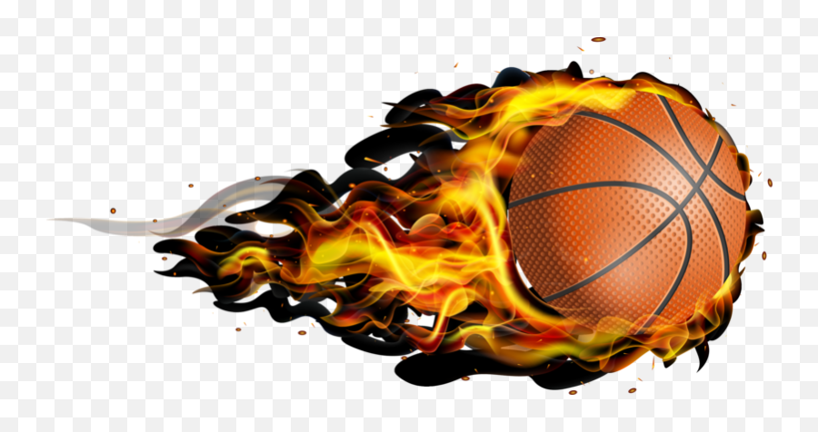 Basketball Wallpaper Png - Basketball Logo Fire Ball Emoji,James Harden Emoji