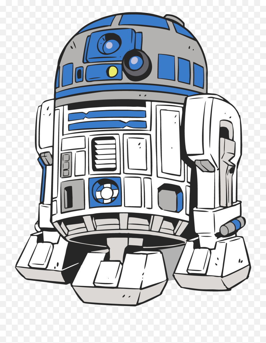 Picsart Starwars Disney R2d2 Sticker - Derek Laufman R2d2 Emoji,R2d2 Emoji