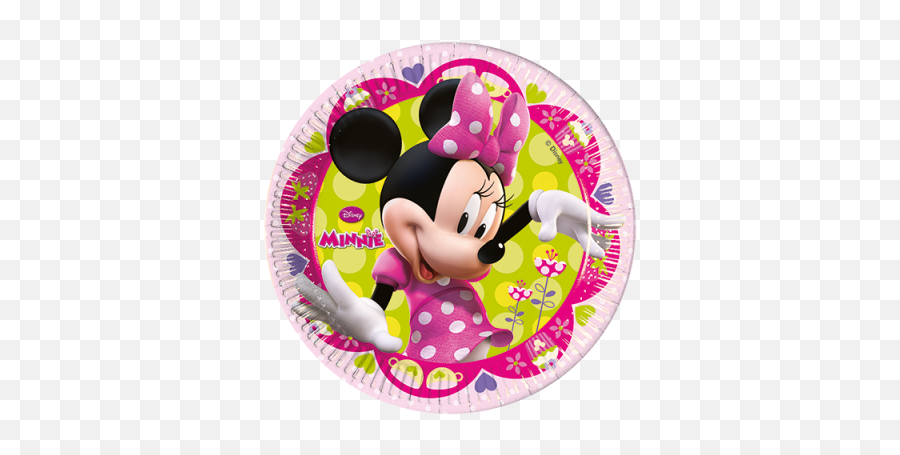 Party Stationery - Minnie Mouse Paper Plate Emoji,Emoji Paper Plates