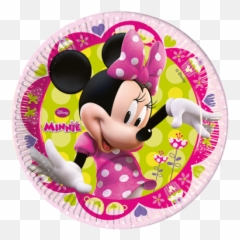 Party Stationery - Minnie Mouse Paper Plate Emoji,Emoji Paper Plates