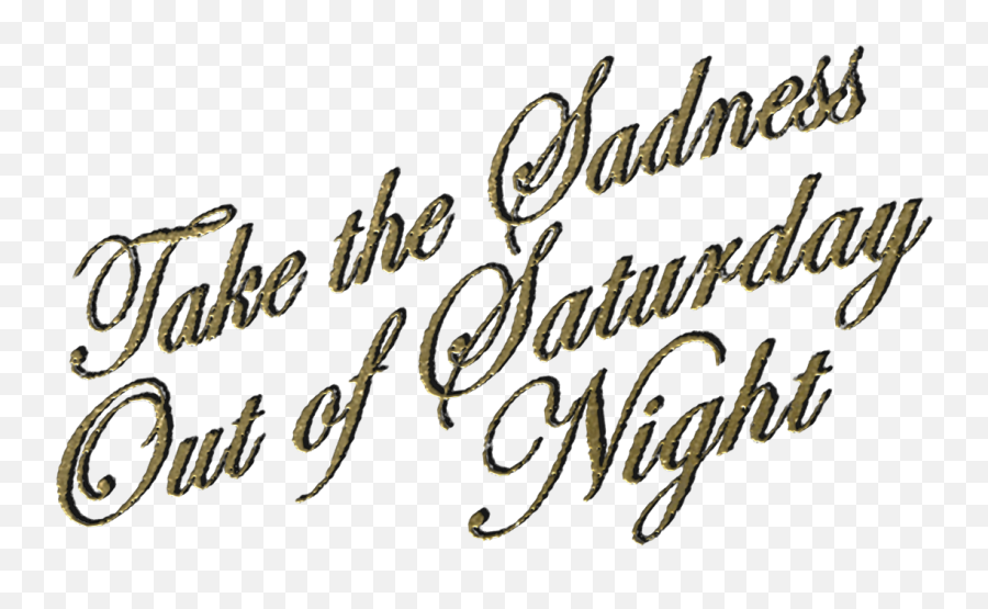 Gc Unplugged Take The Sadness Out Of Saturday Night - Take The Sadness Out Of Saturday Night Emoji,I Second That Emotion Album