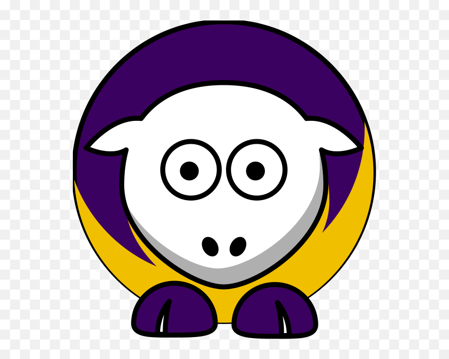 Sheep 3 Toned Minnesota Vikings Colors - Titans College Emoji,Minnesota Vikings Emoticon