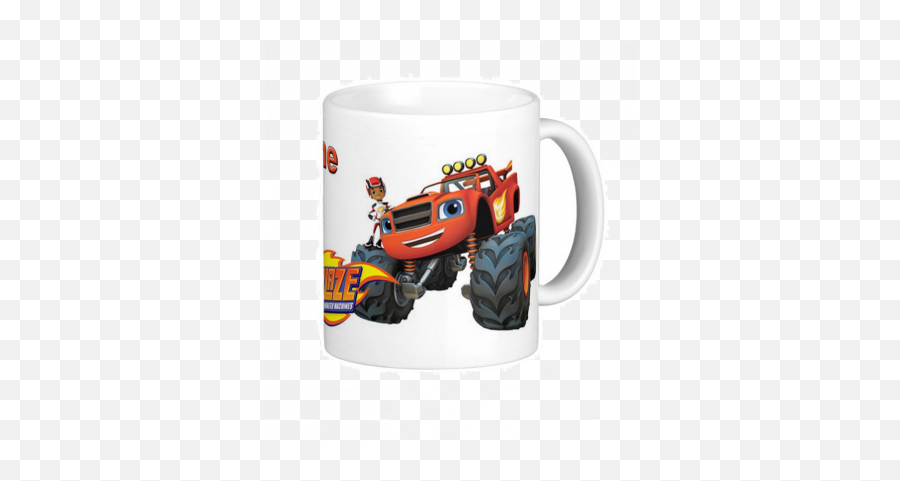 Kids Plastic Mugs - Mugs Shop Predesigned Blaze And The Monster Machines Topper Cake Emoji,Monster Truck Emoji