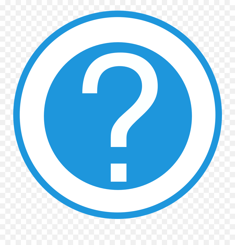 Download Free Photo Of Questionmarkmarksbluehelp - From Emoji,Yellow Question Mark Emoticon