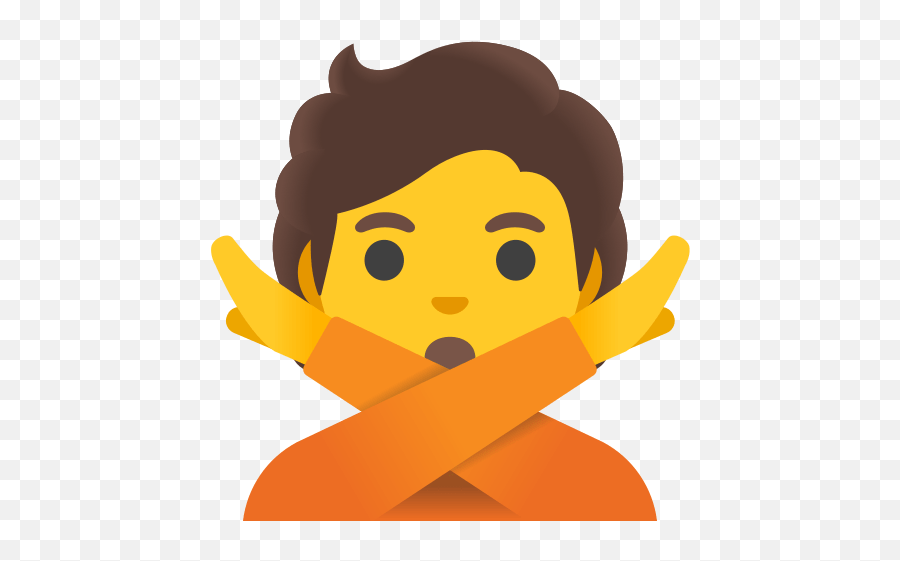 Person Gesturing No Emoji,Italion Gesture Emoji Unicode