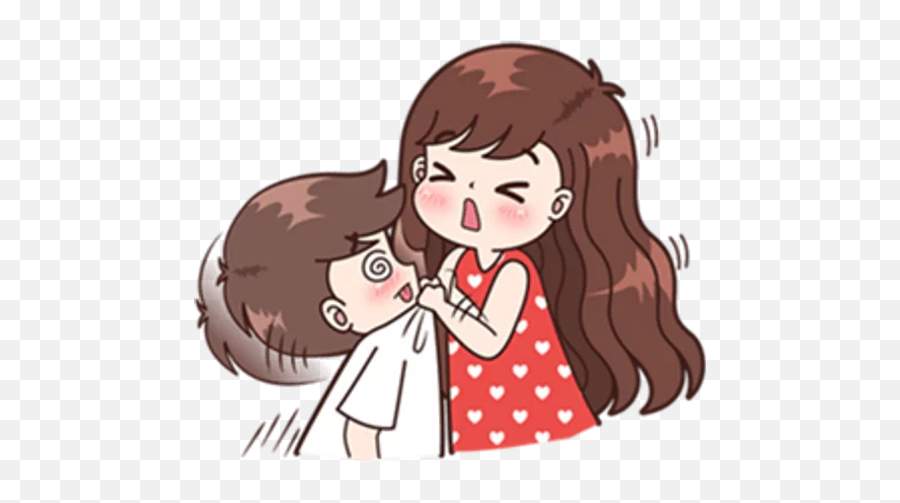 Sticker Maker - Boobib Cute Couple 2 Emoji,3 Couples Emoji