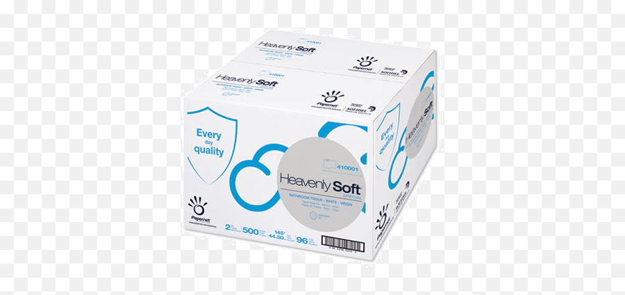 Sofidel 410001 Heavenly Soft Toilet Paper 2 Ply 500 Sheets Standard Roll White - 96 Case Emoji,Toilet Paper Roll Emoji