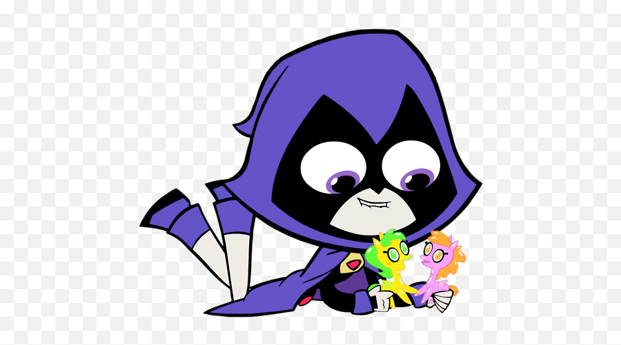 Transparent Background Vector - Raven Teen Titans Go Playing Emoji,Raven Teen Titans Emotions