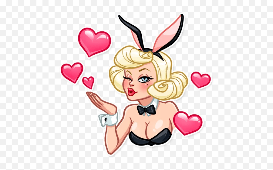 Stikets Playgirl Playboy Sticker By Emoji,Playgirl Emoji