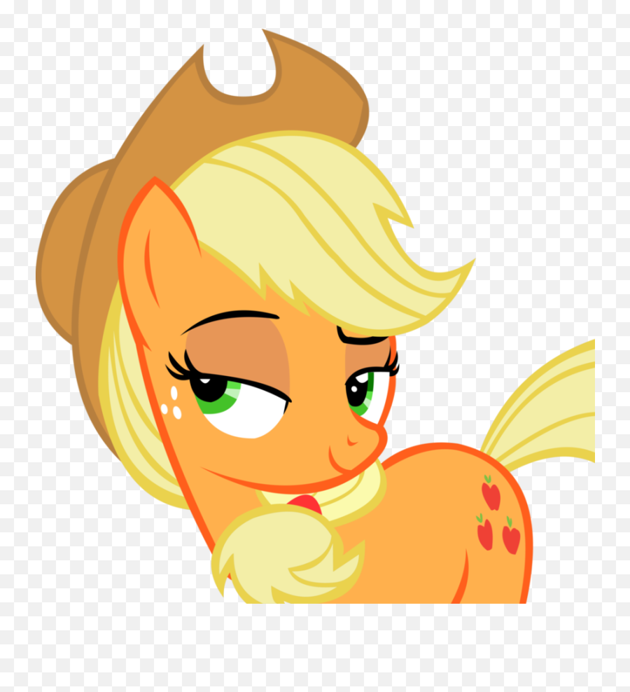 Applejack Bedroom Eyes Vector Clipart - Applejack Mlp Bedroom Eyes Png Emoji,Emoji Bedroom Slippers